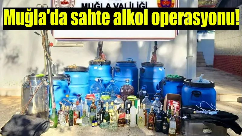 Muğla'nın Marmaris ilçesi Orhaniye Mahallesi’nde jandarma ekipleri, bir evde yaptıkları