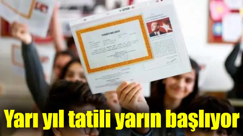 2024-2025 eğitim öğretim yılının ilk dönemi 17 Ocak 2025 Cuma