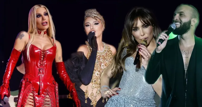 Ünlüler yeni yıla böyle girdi Yeni yıla izleyenleriyle birlikte coşkuyla giren Berkay, Gülben Ergen, Ziynet Sali