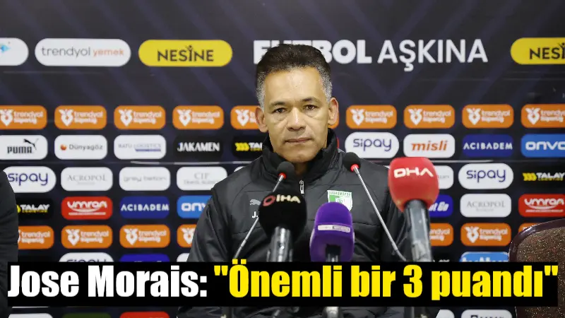 Jose Morais: “Önemli bir 3 puandı” Bodrum FK Teknik Direktörü Jose Morais, Atakaş Hatayspor maçının ardından,
