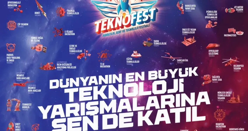 TEKNOFEST 2025 için son başvuru 20 Şubat Türkiye Teknoloji Takımı Vakfı(T3 Vakfı) ve Sanayi Teknoloji Bakanlığı yürütücülüğünde,