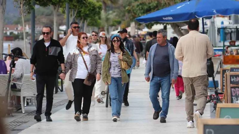 Dokuz günlük Ramazan Bayramı tatilinin başlamasıyla birlikte Fethiye’de yerli turist