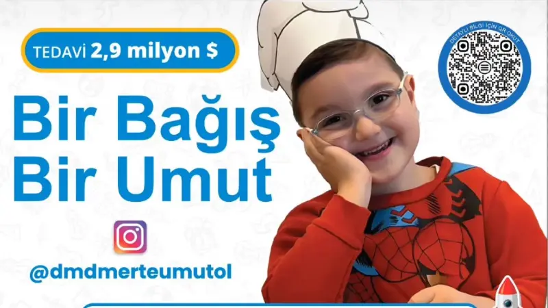 6 yaşındaki DMD hastası Fatih Mert'in yürüme umudu olan 2,9