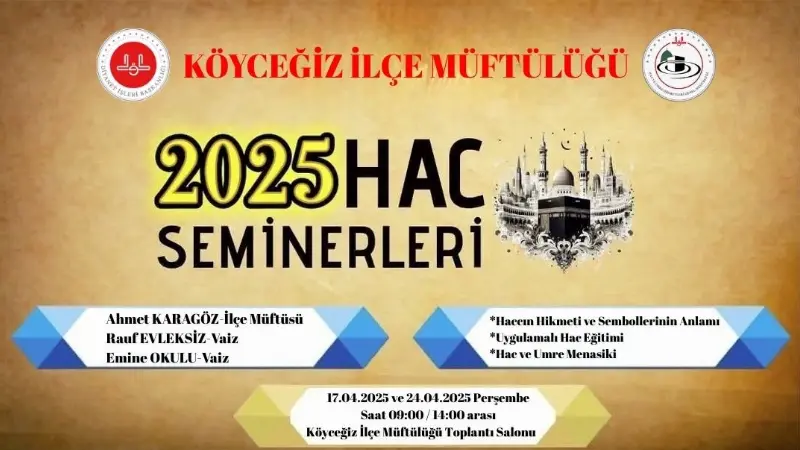 Muğla’nın Köyceğiz ilçesinden kutsal topraklara hac farizasını ifa etmek üzere