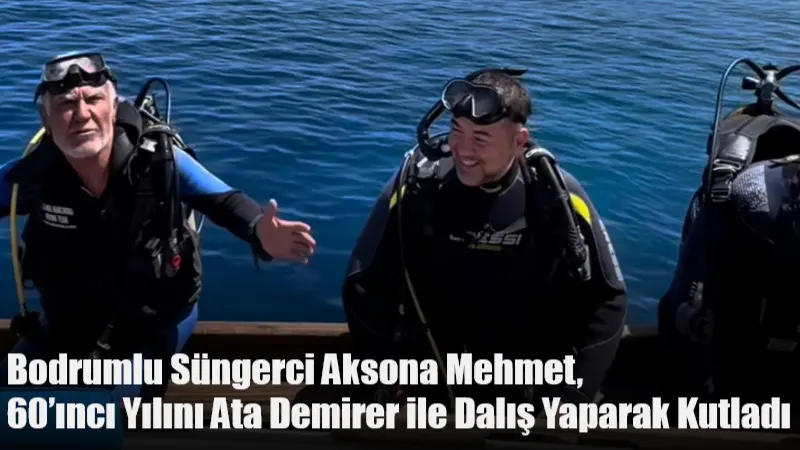  Muğla'nın Bodrum ilçesinde yaşayan efsane süngerci Aksona Mehmet, sünger avcılığına