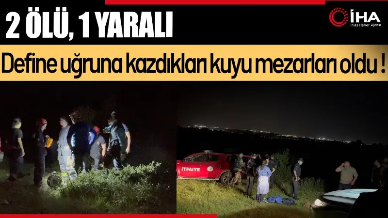 Kocaeli'nin Gebze ilçesinde, define aramak için kuyu kazan iki kişi