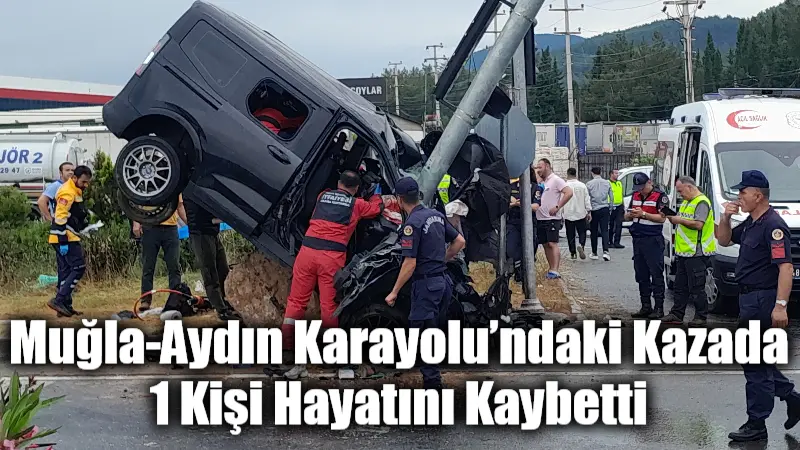 Salihpaşalar mevkiinde trafik ışıkları yakınında direğe çarpan araçta Mehmet Gökhan