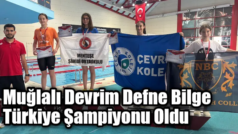 Muğla Atletik Spor Kulübü sporcusu Devrim Defne Bilge, Mersin'de düzenlenen