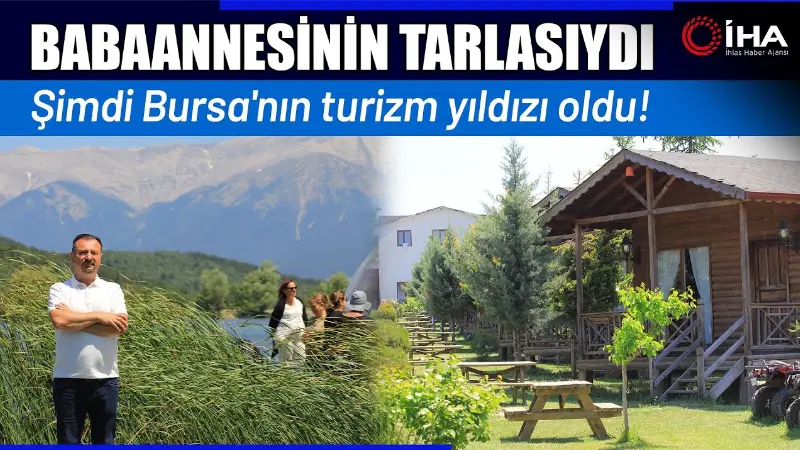 Bursa'nın Keles ilçesinde 35 yıl önce sulama amaçlı kurulan göletin