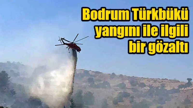 Bodrum Türkbükü yangını ile ilgili bir gözaltı Muğla’nın Bodrum ilçesi Türkbükü Mahallesinde makilik alanda başlayan yangına ekiplerin