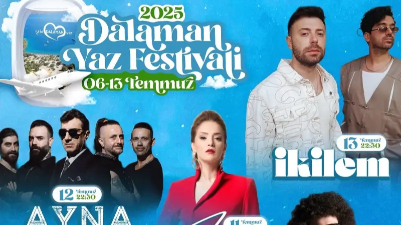 Dalaman Yaz Festivali Coşku Dolu Programıyla Geliyor Dalaman Belediyesi ve Bizim Medya Organizasyon iş birliğiyle düzenlenen 2025