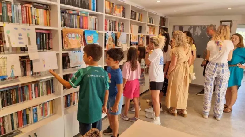 Bodrum Belediyesi Yalıkavak Halk Kütüphanesi’nde düzenlenen "Hikâyeler ve Resimlerle Bodrum