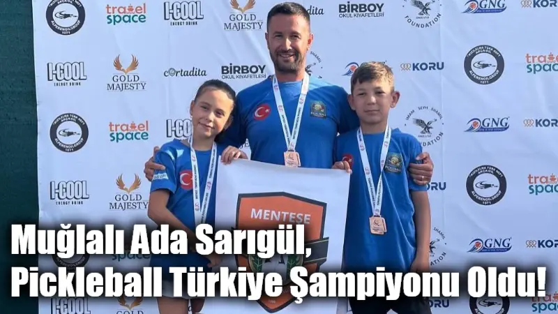 Türkiye’de ilk kez düzenlenen Pickleball Şampiyonası’nda 8-13 yaş kızlar kategorisinde