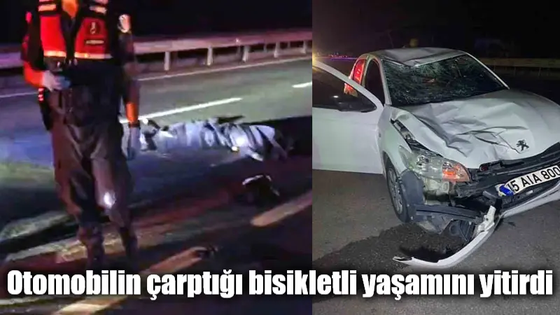 Otomobilin çarptığı bisikletli yaşamını yitirdi Menteşe Gülağzı mevkiinde karayolu üzerinde otomobilin çarptığı bisikletli vatandaş yaşamını