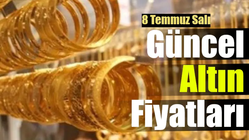 Altın fiyatlarında düşüş! İşte 8 Temmuz Salı güncel altın fiyatları 8 Temmuz Salı günü ons altın küresel piyasalardaki düşüşle gerilerken,