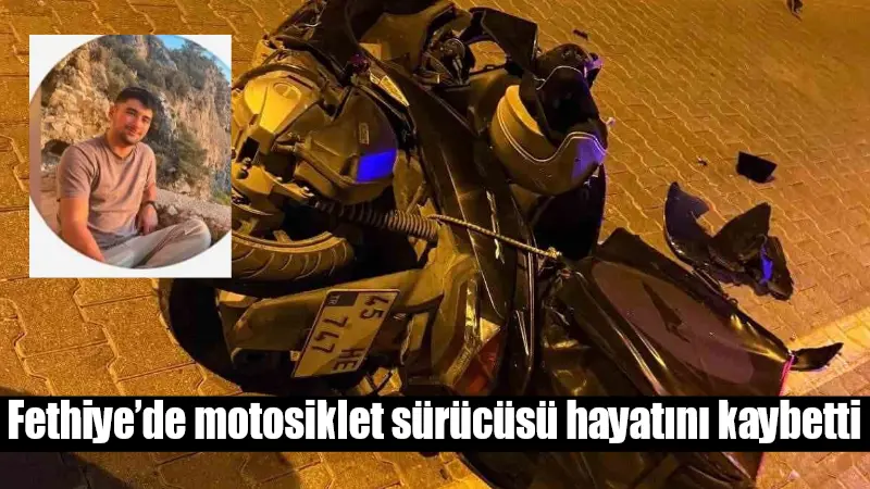 Fethiye'de Cahit Gündüz Caddesi'nde dün gece meydana gelen trafik kazasında,