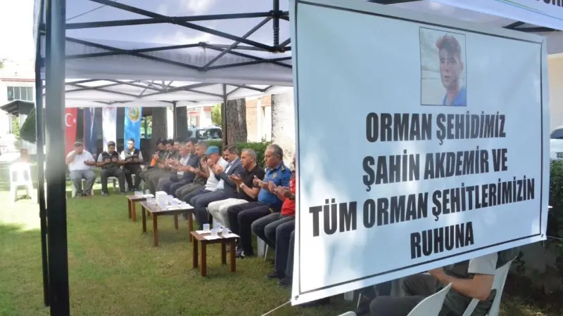 Muğla’nın Köyceğiz ilçesinde orman şehidi Şahin Akdemir ve tüm orman