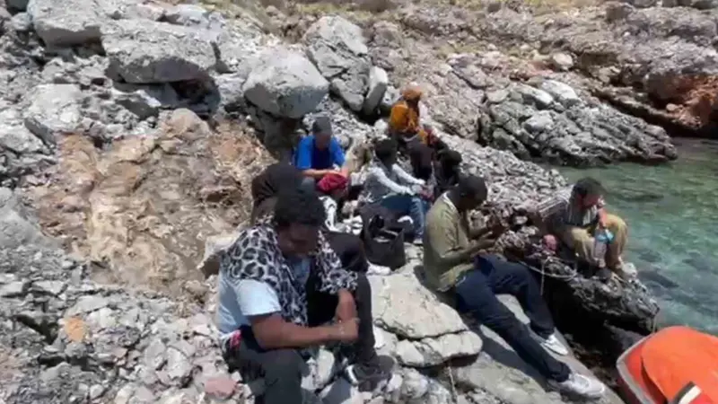 Muğla'nın Marmaris ilçesinde, karadan ulaşılamayan bir bölgede tespit edilen 11