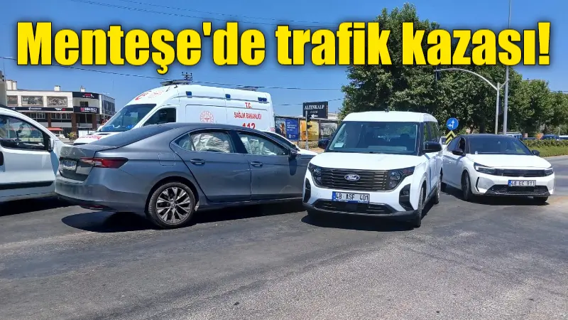 Muğla’nın Menteşe ilçesi Uğur Mumcu Bulvarı’nda meydana gelen trafik kazasında