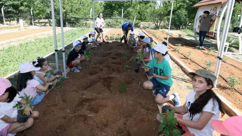 Muğla Büyükşehir Belediyesi, ‘Topraktan Sofraya: Minik Eller İşbaşında’ projesiyle çocukları