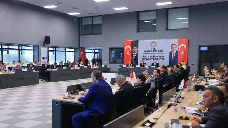 Muğla Valisi Dr. İdris Akbıyık başkanlığında düzenlenen İl Koordinasyon Kurulu