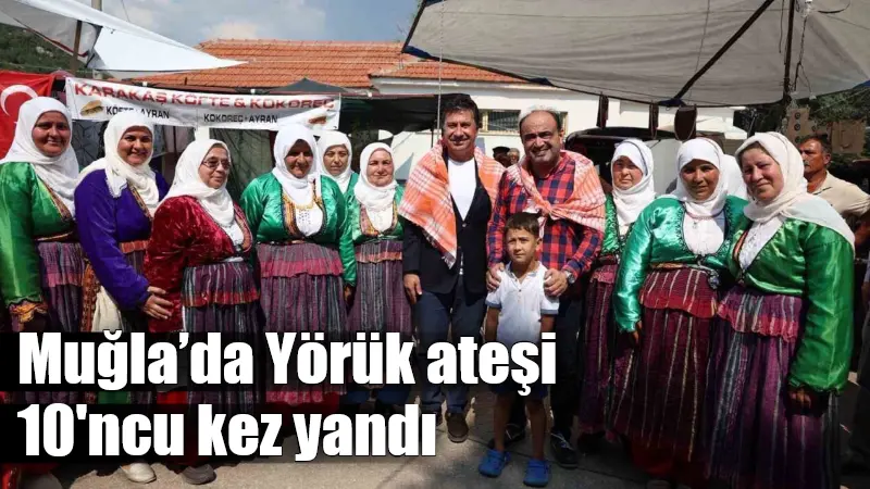 Muğla'nın Karaçulha Yaylası'nda 10'uncusu düzenlenen Yörük Şenliği, geleneksel oyunlar, halk