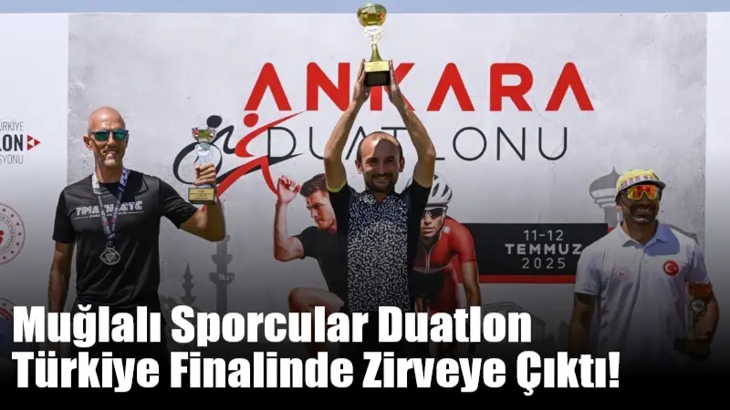 Muğla Gençlik ve Spor İl Müdürlüğü sporcuları, Ankara'da düzenlenen Duatlon