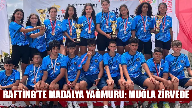 Giresun’da düzenlenen ANALİG Rafting Türkiye Şampiyonası’nda Muğla karma takımı, üç