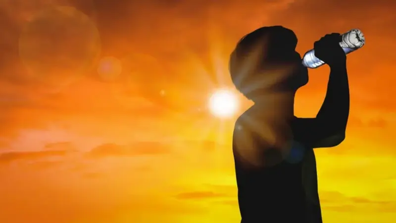 Türkiye'nin en sıcak illerinden Şanlıurfa'da sıcak hava dalgası etkisini artırdı.