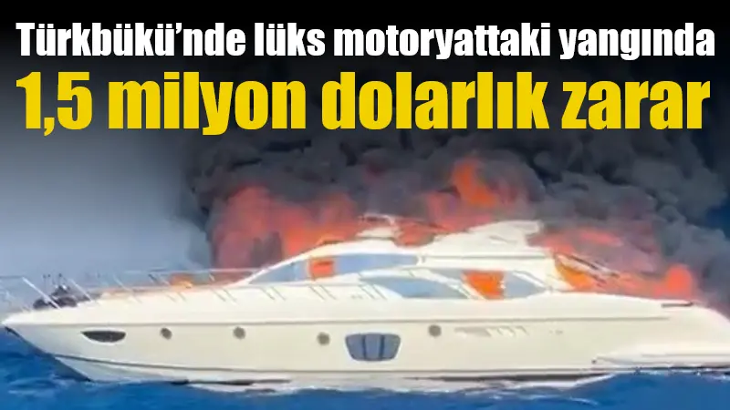 Muğla'nın Bodrum ilçesi Türkbükü Koyu'nda demirli "Melinay" adlı lüks motoryat,