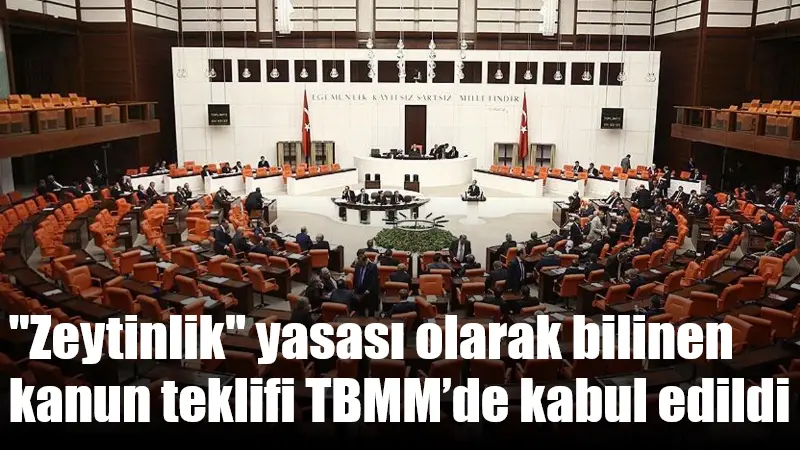 Kamuoyunda "Zeytinlik Yasası" olarak bilinen ve enerji ile maden alanlarına