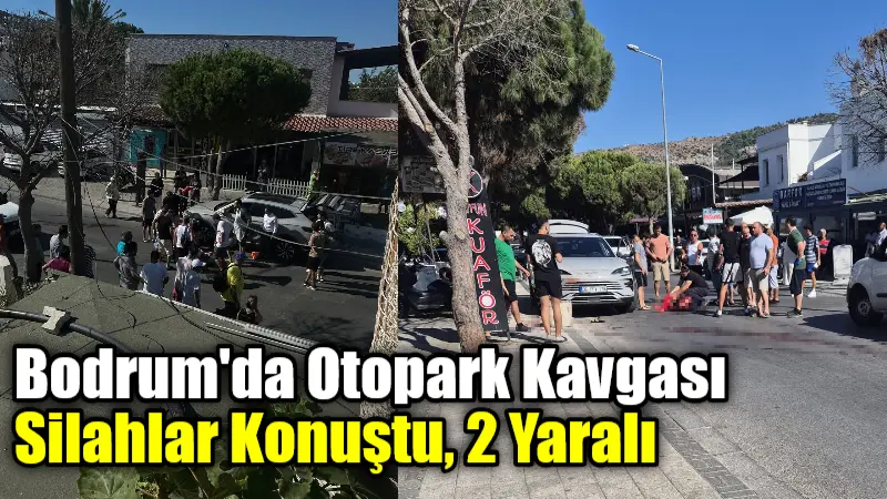 Bodrum'un Gündoğan mahallesinde, park yeri ve korna çalma tartışması nedeniyle