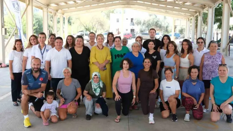 Bodrum Belediyesi, Çiftlik Kadın Yaşam Merkezi'nde Açık Hava Spor Günü