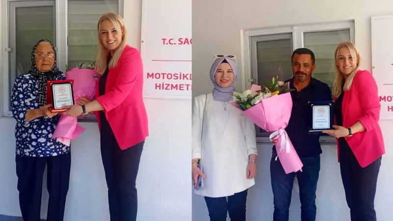 Muğla İl Sağlık Müdürü Dr. Eriş Başaran Akça, hayırseverler Nurten