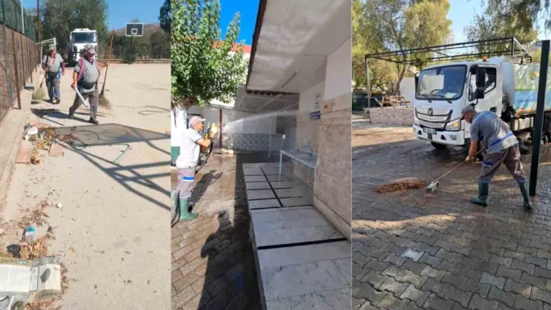 Bodrum Belediyesi, 2025-2026 eğitim-öğretim yılı öncesinde okullarda bakım, onarım, temizlik