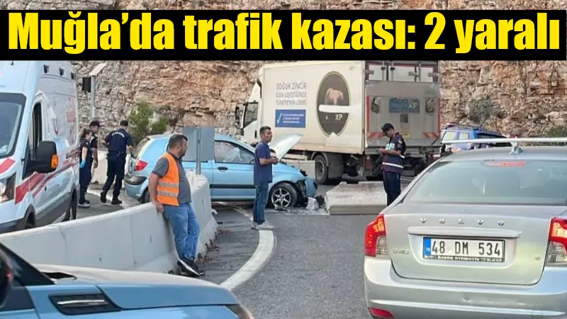 Muğla'nın Ula ilçesi Sakar mevkiinde meydana gelen trafik kazasında, 38