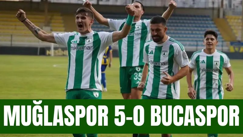 Muğlaspor, deplasmanda karşılaştığı Bucaspor 1928’i 5-0 mağlup ederek ligde dikkat