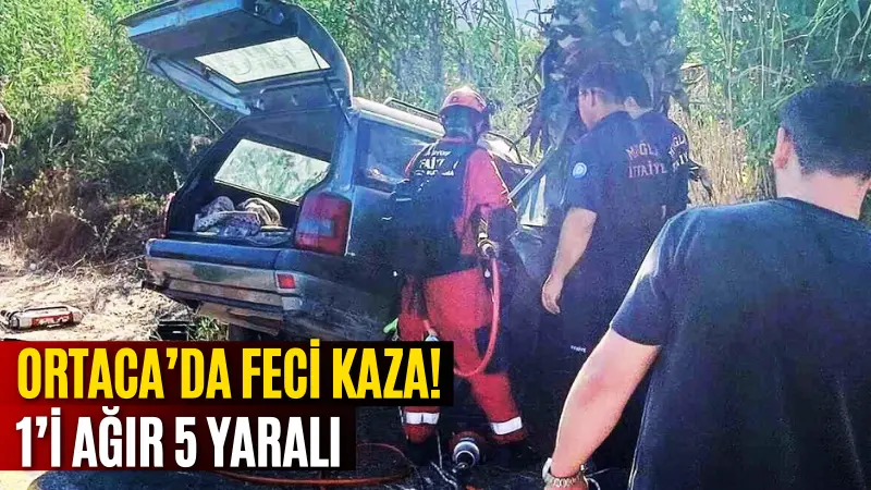 Muğla'nın Ortaca ilçesinde, sürücünün kontrolü kaybetmesi sonucu meydana gelen trafik