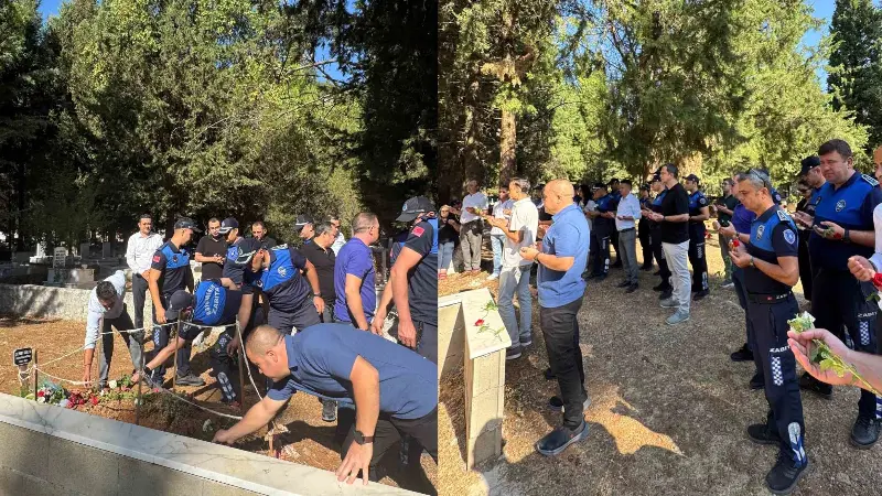Muğla Büyükşehir Belediyesi Zabıta Teşkilatı, geçen yıl vefat eden Zabıta