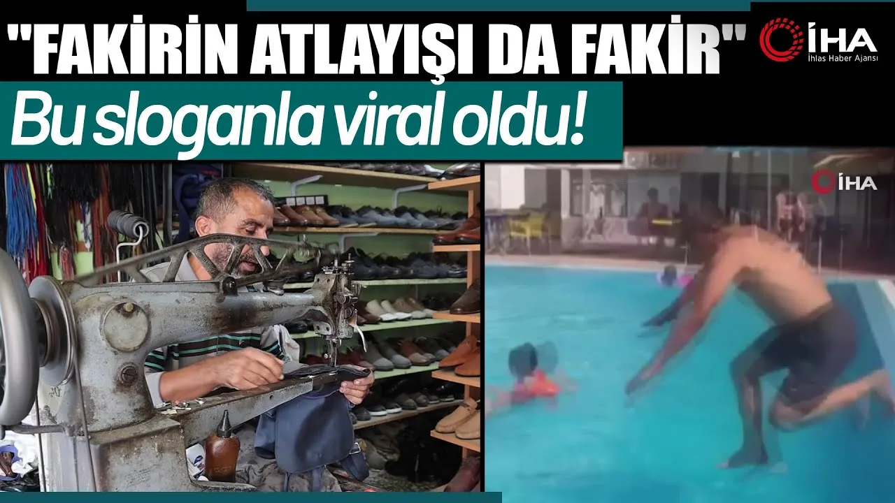 Ailesiyle gittiği yaz tatilinde havuza atlarken çektiği videonun sosyal medyada