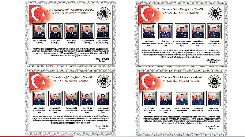 Milli Savunma Bakanlığı (MSB), Azerbaycan'dan Türkiye'ye dönen bir C-130 askeri