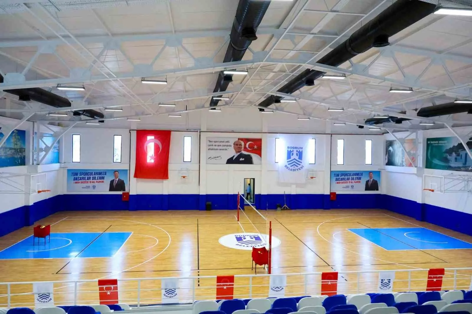 Bodrum Belediyesi tarafından Gündoğan Mahallesi'ndeki Serbay Ilıcak Kültür ve Spor