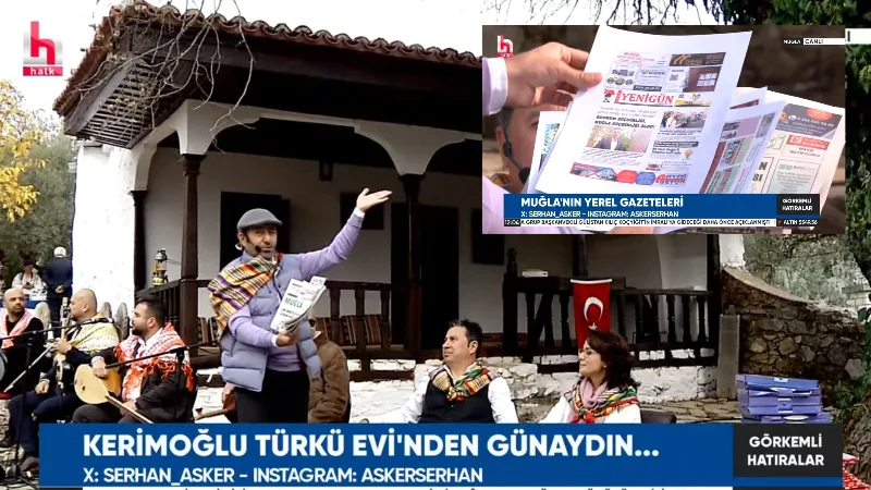 Halk TV’deki canlı yayında Serhan Asker, Muğla’nın yerel gazetelerinin önemine