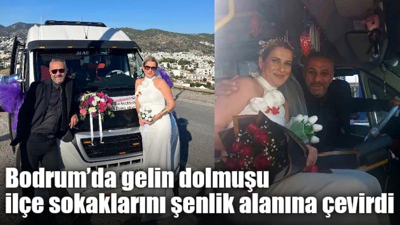 Bodrum'da nikahını kıydıran Umut Akkaya ve Seminay Akkaya, şehir içi