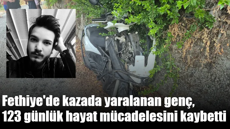 Fethiye’de trafik polislerinden kaçan 27 yaşındaki Halil B., motosikletiyle dere