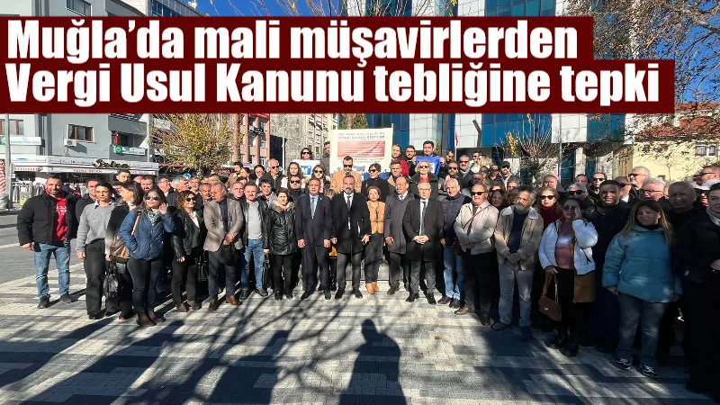  Muğla Vergi Dairesi önünde toplanan Serbest Muhasebeci Mali Müşavirler, 586
