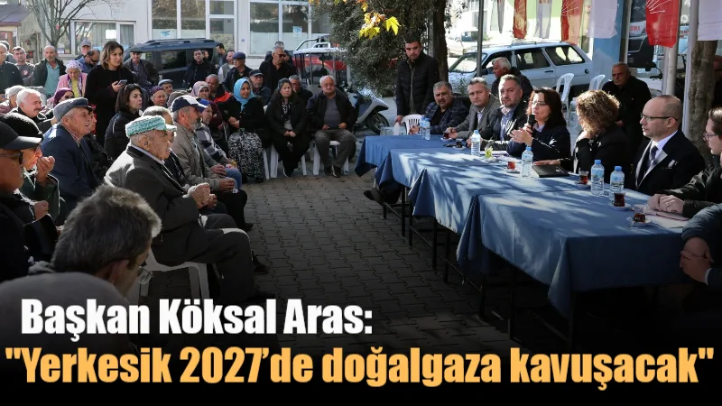 Menteşe Belediye Başkanı Gonca Köksal Aras, Yerkesik Mahallesi'nde vatandaşlarla bir