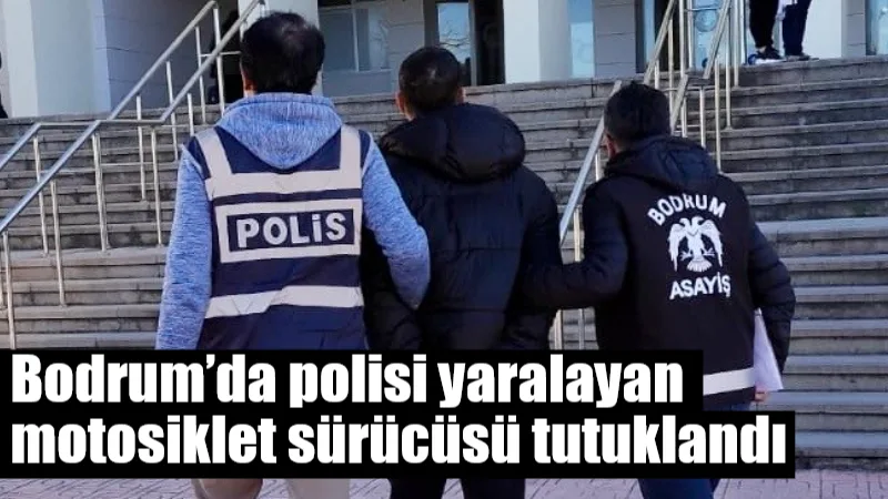 Muğla'nın Bodrum ilçesinde, kendisini durdurmak isteyen sivil trafik polisini sürükleyerek