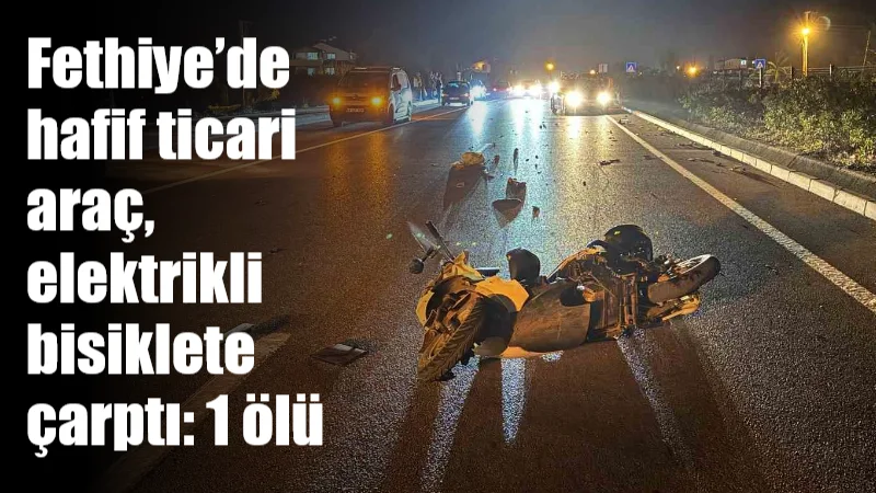 Muğla'nın Fethiye ilçesinde, Muğla-Fethiye kara yolu Yanıklar Mahallesi'nde hafif ticari