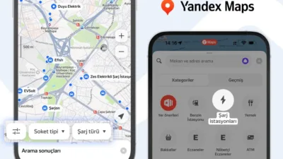 Yandex Maps, Türkiye'de elektrikli araç sahipleri için araçların teknik özelliklerine